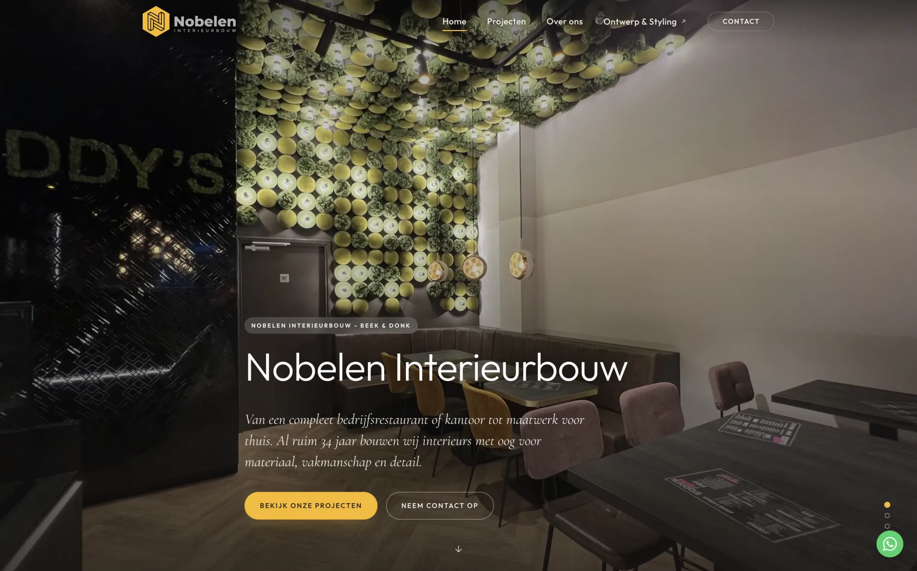 Website voor Nobelen Interieurbouw