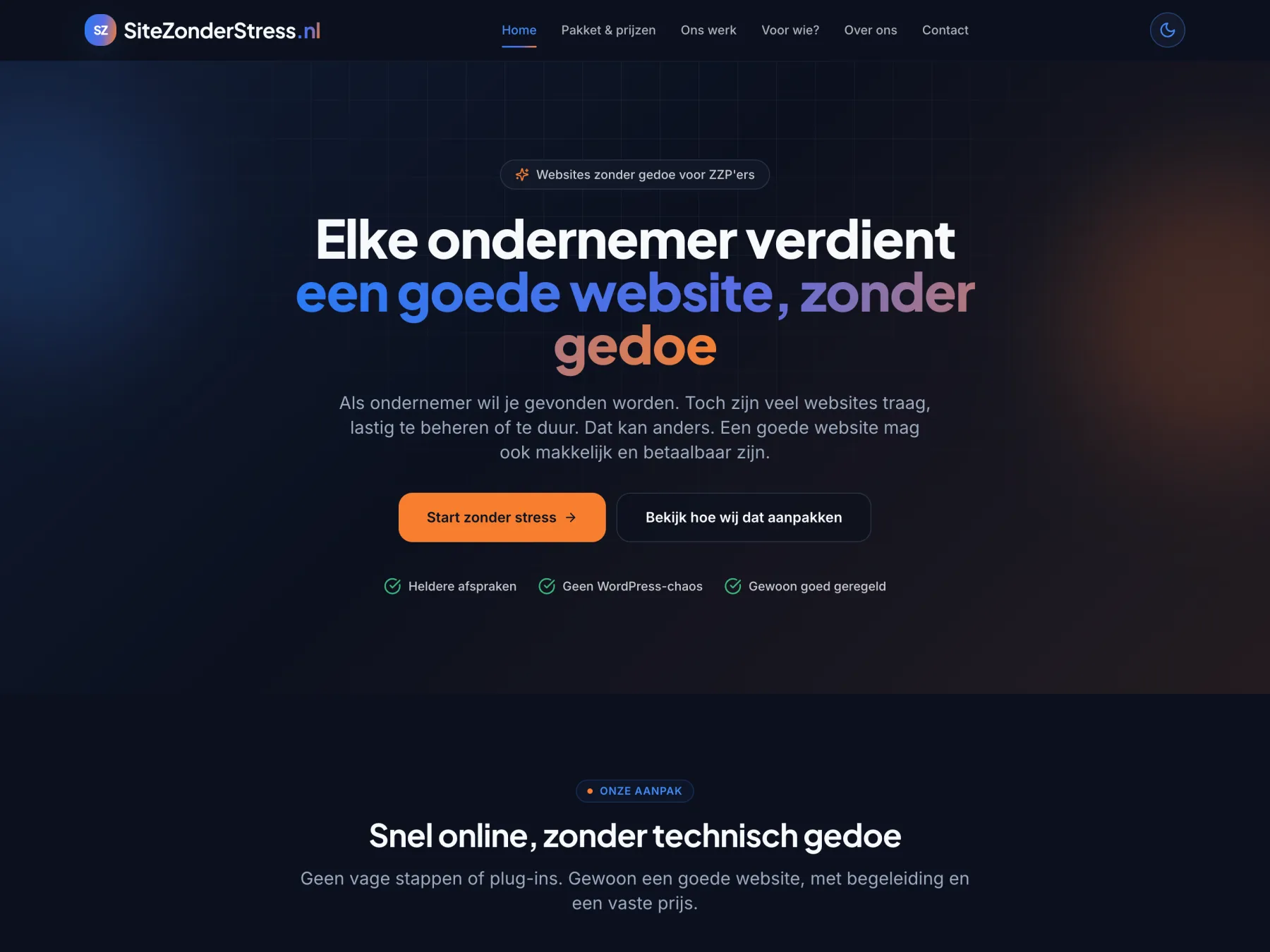 Site Zonder Stress